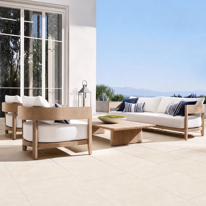 Luxury Teak Outdoor Sofa Set with Coffee Table