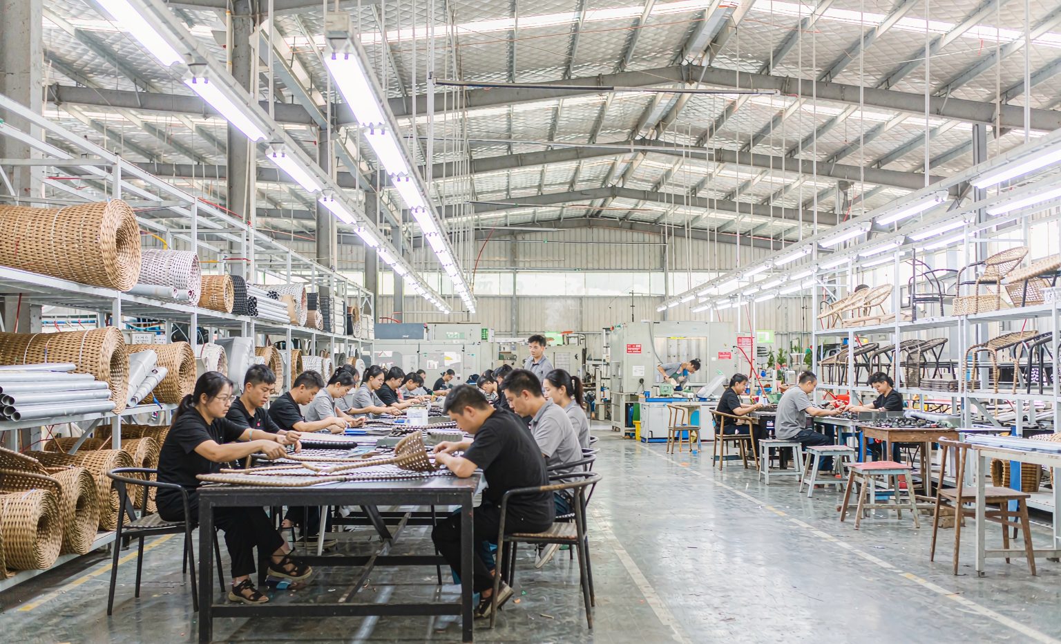 Outdoor furniture production workshop